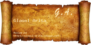 Glasel Arita névjegykártya